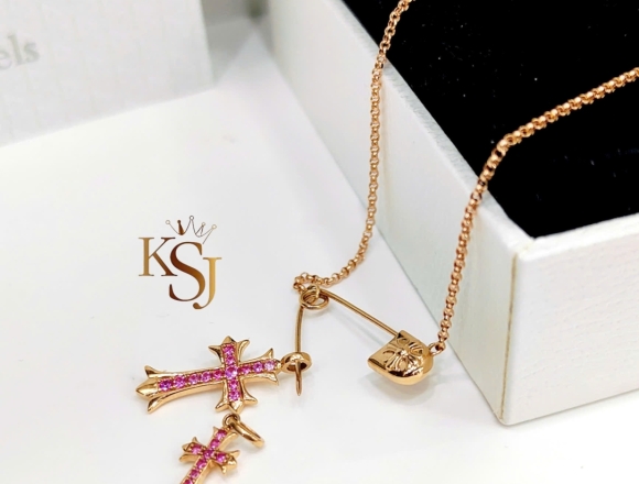 D02055 Dây Chrome heart (HK)750