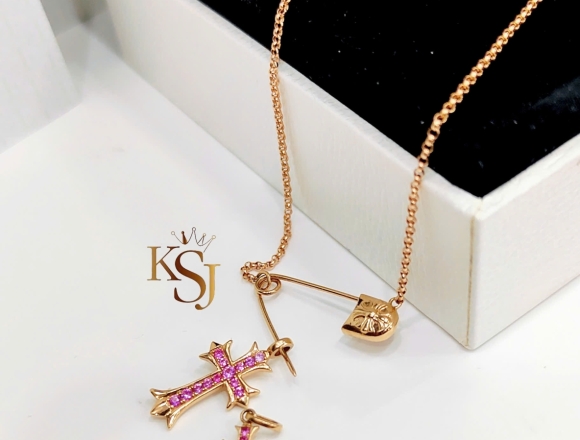 D02055 Dây Chrome heart (HK)750