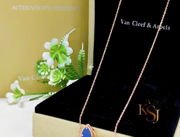 D02589 Dây chuyền VCA hồ điệp xanh (1:1)750