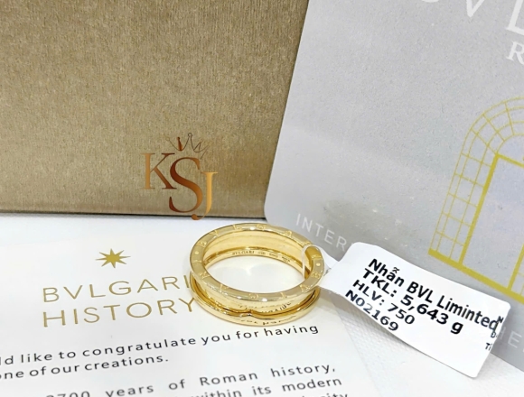 N02169 Nhẫn BVL gold (liminted)750 ni12