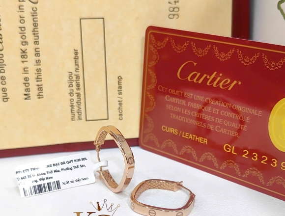 B01956 Bông tai Cartier (Liminted)750 