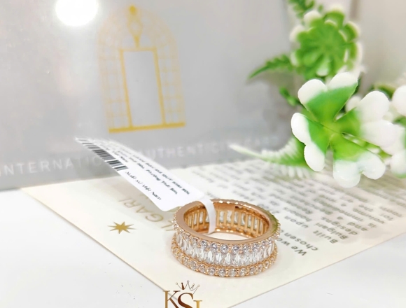 N02342 Nhẫn Baguette Rose (2)750 ni7